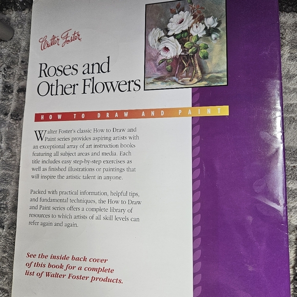 How to Draw and Pain Roses and Other Flowers HT130 Walter Foster Vintage Softcov - Picture 10 of 16